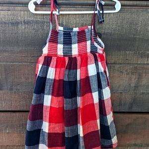 Girls Plaid Tank Top Dress